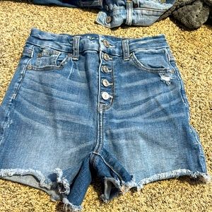 American eagle stretchy jean shorts